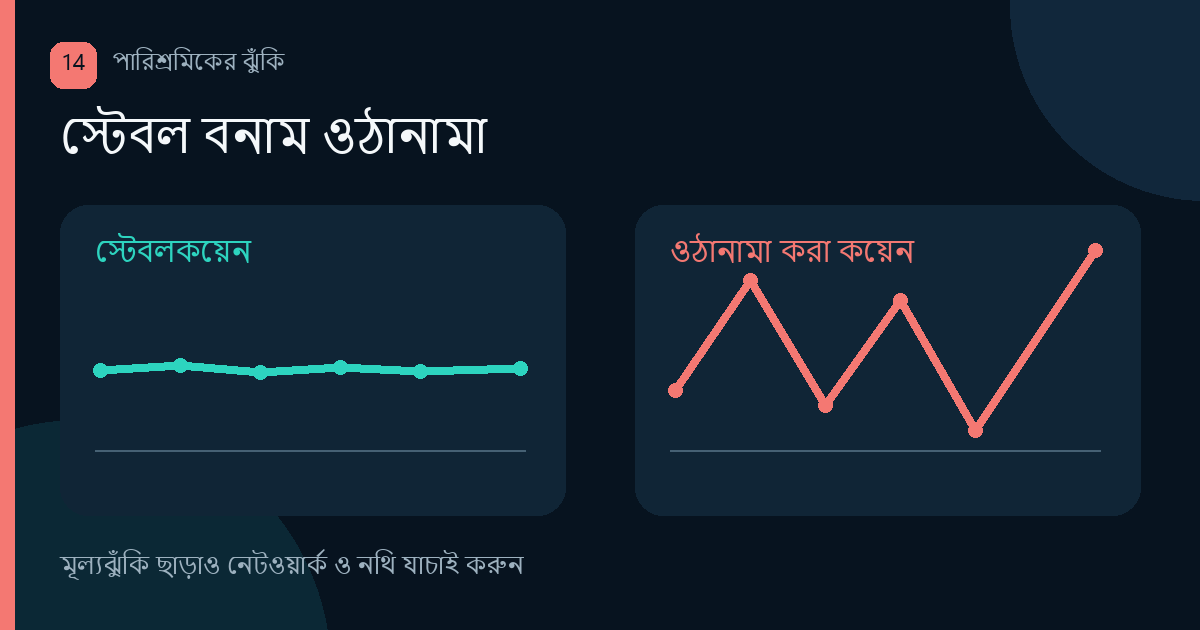 স্টেবলকয়েন বনাম ওঠানামা করা কয়েনে পারিশ্রমিক